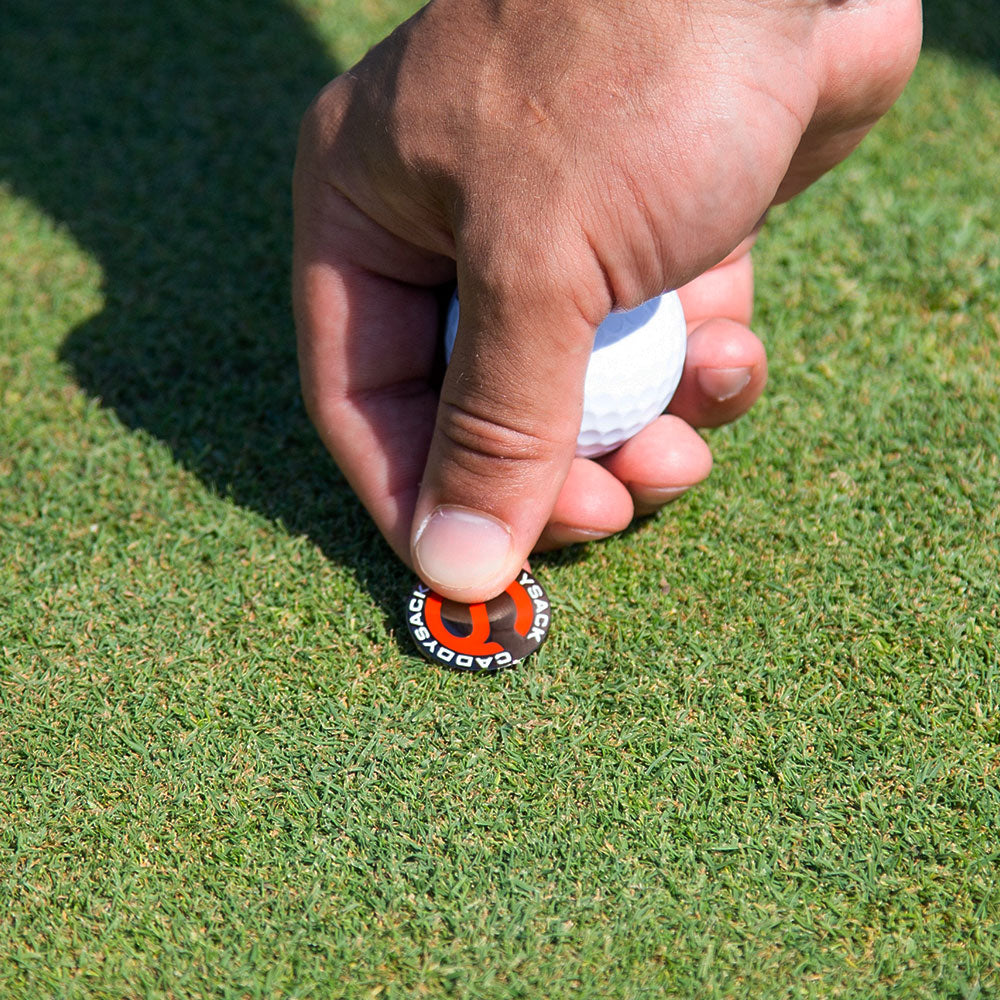 CaddySack Ball Marker on the Green
