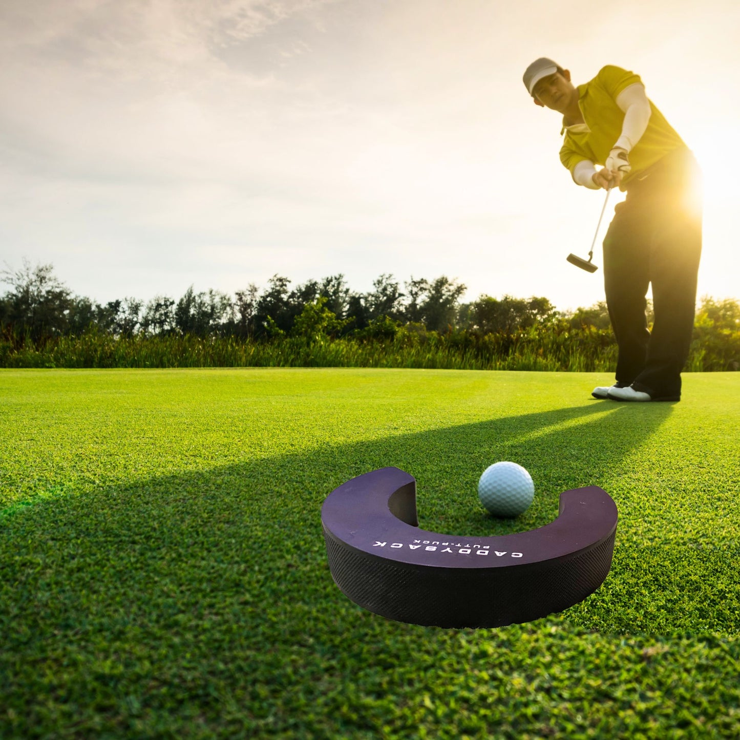 Putt-Puck golfer outside