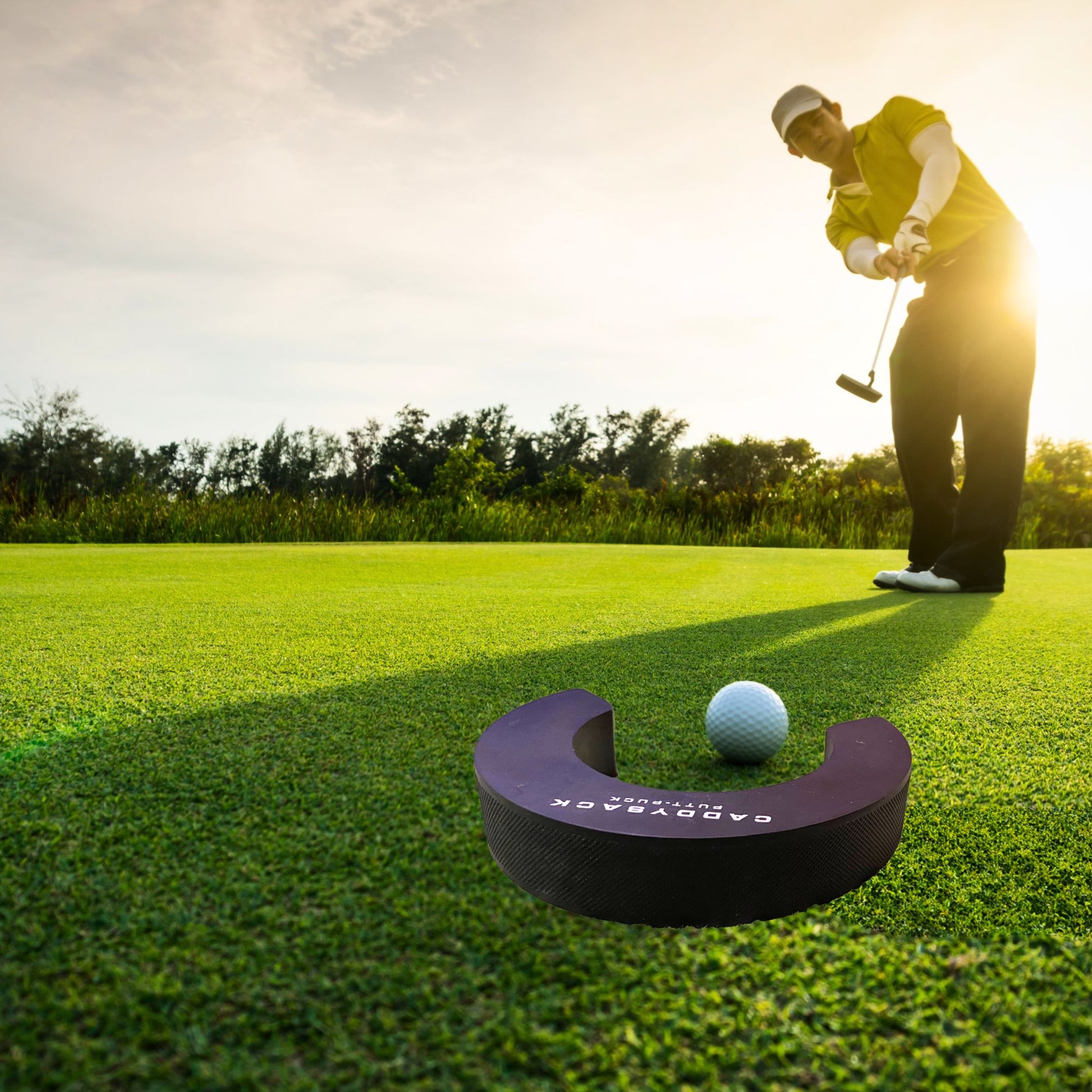 Putt-Puck golfer outside