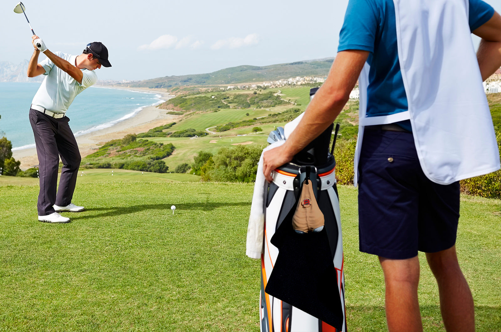 CaddySack Golf Ball Dispenser on Golf Bag